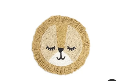 野生动物园狮子枕头儿童房装饰装饰圆形动物枕头儿童房... — 第 1/3 张图片