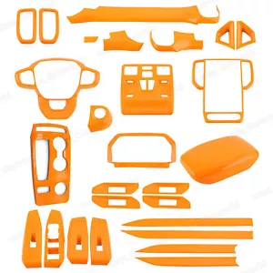 27PCS Fit For Ford Ranger 2023 2024 Interior Trim Cover Set Accessories Orange - Picture 1 of 17