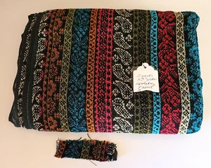 Ity Knit Upholstery Fabric, 2 yards 50" wide. Multi-color Block Pattern - Picture 1 of 5