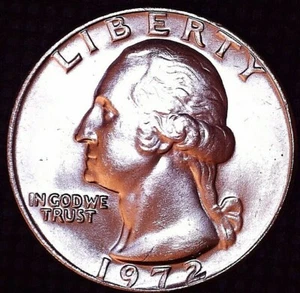 1972-P Washington Quarter MS+++ BU Philadelphia Mint #A100 - Bild 1 von 2