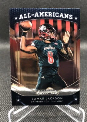 2019 Panini Prizm Draft Picks All Americans Lamar Jackson #59 Ravens - Image 1 of 2