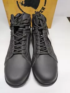 TEXAS STEER SIZE (10) TEN BLACK BIKER BOOT STYLE PERFECT CONDITION STILL IN BOX! - Picture 1 of 10