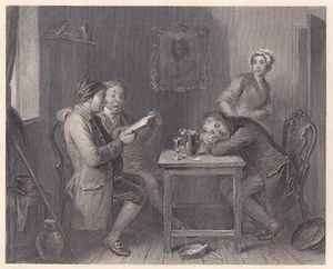 "THE VILLAGE GLEE SINGERS" St. de T.E.Nicholson a J.M.Wright alrededor de 1820 - Imagen 1 de 3