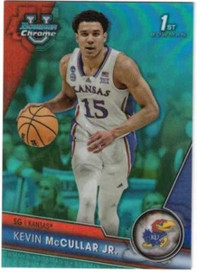 KEVIN MCCULLAR JR 23/24 Bowman Chrome U University 1st AQUA Refractor / 299 - Picture 1 of 2