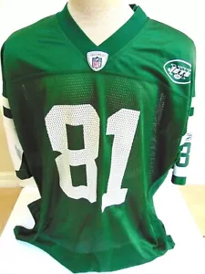 DUSTIN KELLER NEW YORK JETS JERSEY SIZE 2XL REEBOK #81 GREEN NFL FOOTBALL - Picture 1 of 3
