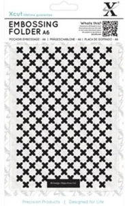 Xcut A6 Embossing Folder Moroccan Cross Tiles XCU 515158 Free UK Postage - Imagen 1 de 1