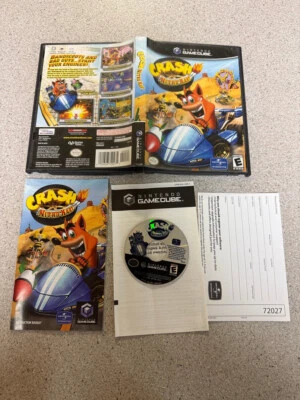 Crash Nitro Kart (Nintendo GameCube, 2003) COMPLETE W Manual & Registration Card - Image 1 of 4
