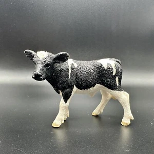 Schleich Farm Animals #13798 Black and White Holstein Calf - Picture 1 of 7