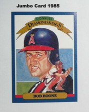 BOB BOONE 1985 Leaf-Donruss Diamond Kings Jumbo Card $17_ RECEIVE EXACT CARD