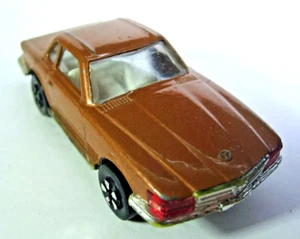 VTG Playart Brown Mercedes Benz 350SL White Interior Black Metal Base Hong Kong - Picture 1 of 12