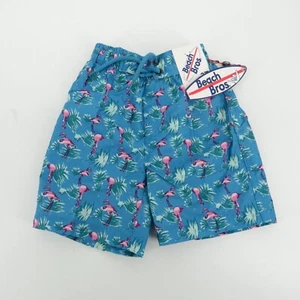 Bañador Beach Bros Niños Estampado Flamenco Azul Cordón Cintura 3T Nuevo con Etiquetas $28 - Imagen 1 de 3