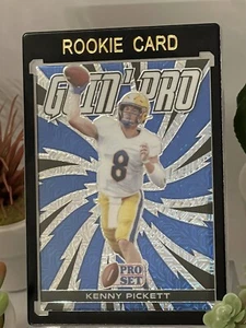 2022 Pro Set Metal Draft Goin' Pro Prismatic Blue Kenny Pickett RC Steelers 🔥 ! - Picture 1 of 10