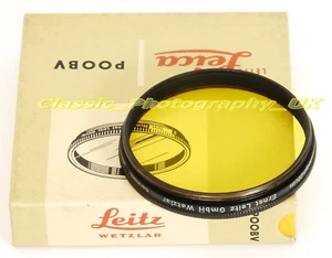 LEICA POOBV Yellow 1 E48 Filter for Leitz THAMBAR 9cm Summicron 90mm TELYT 20cm - Picture 1 of 4