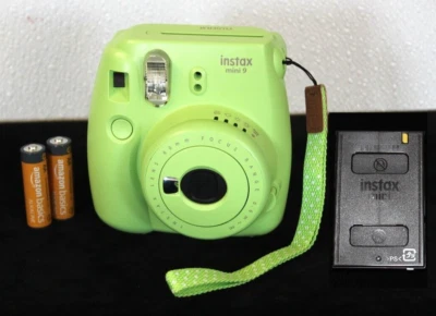 Fujifilm Instax Mini 9 - Lime Green Instant Film Camera w/ Accessories - WORKING - Image 1 of 4