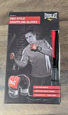Guantes Everlast Pro Style Grappling MMA - Regular (S/M) - Rojo Foto 1 de 4
