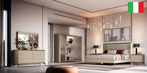 ESF Linea 6 Piece Contemporary King Italian Bedroom Set - Picture 1 of 4