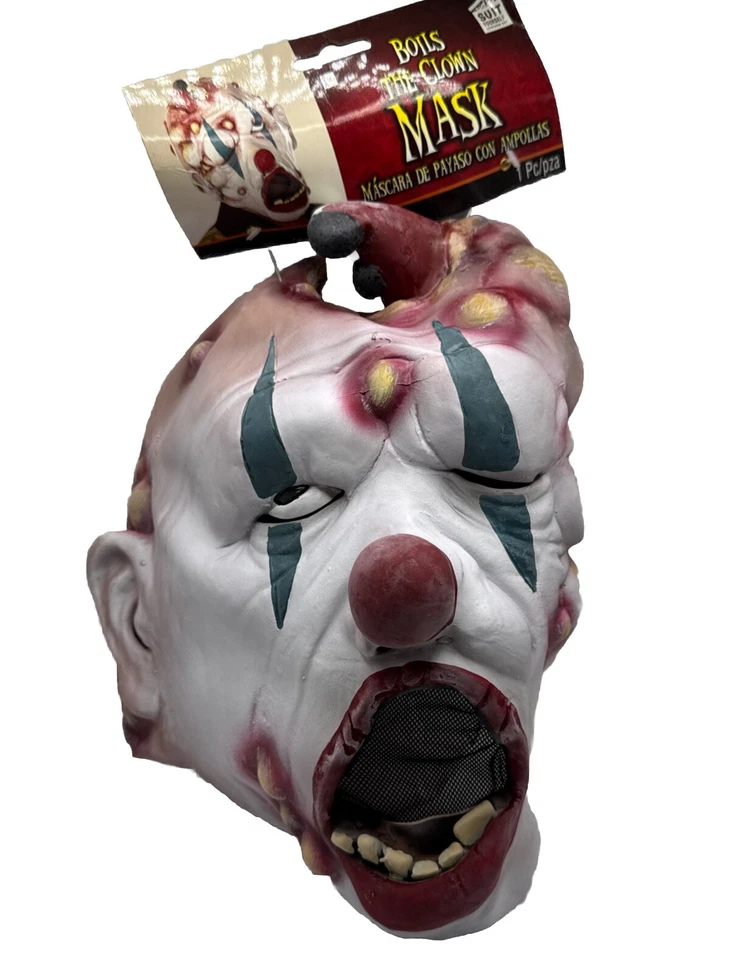 NEW Boils The Clown Mask Halloween Mask Cosplay Scary Evil Clown Halloween - Image 1 of 4