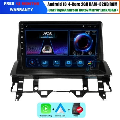 Touchscreen Android 13 GPS BT DAB+ Carplay Autoradio Für Mazda 6 GG GY 2002-2008 - Bild 1 von 4