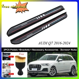 2 pz adatti per Audi Q7 2016-2024 porta fissa passo laterale tavola da corsa barra nervosa - Foto 1 di 7