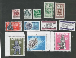 Mexico - Twelve different Mint Never Hinged stamps - Picture 1 of 1