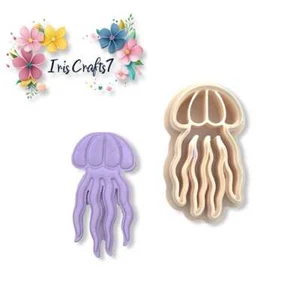 Jellyfish 2 Polymer Clay Cutter - Earrings Making - Picture 1 of 6