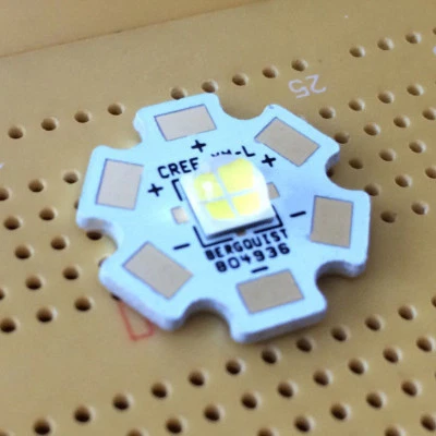 Cree XHP50 Warm White G4 2700K 20W 6V High Power LED Emitter & Star Mt CRI 80 - Image 1 of 2