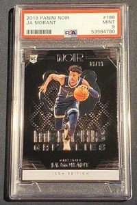 Ja Morant 2019 Panini NOIR Icon Edition 89/99 #188 RC ROOKIE Graded PSA MINT 9 - Picture 1 of 5