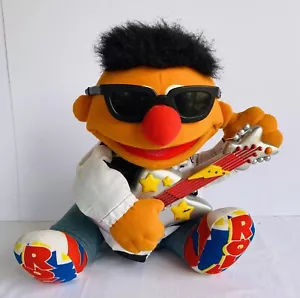 ERNIE Rock N Roll Talking Guitar Plush Vintage Sesame Street Toy Tyco 1998 WORKS - Picture 1 of 16