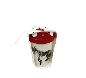 Starbucks 2017 Fox Christmas Holiday Keramik Tasse Ornament NEU - Bild 1 von 4