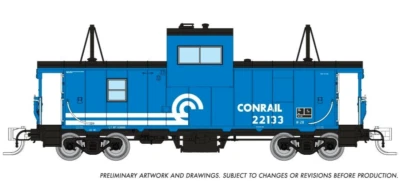 RAPIDO N SCALE WIDE VISION CABOOSE-CONRAIL-NEW 2024 RELEASE! AMAZING DETAIL!! - Image 1 of 2