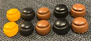 Playmobil 10 Hair Pieces For Figures That Take Hats Wigs 5 Types Male Set - Picture 1 of 2