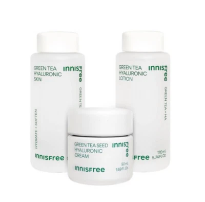 Innisfree Green Tea Hyaluronic Lotion/Skin/Cream Hydrate Moisturize Korea Foto 1 de 4