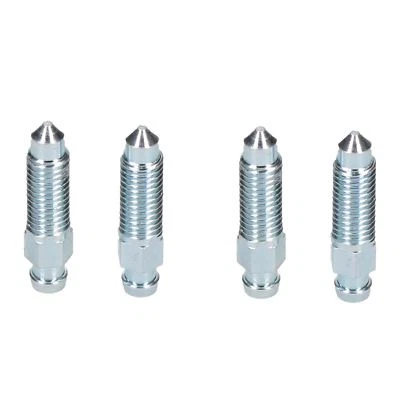 AB TOOLS Pinza de freno de acero UNF de 1/4" x 28 tornillo de purga de purga 4 piezas