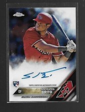 2016 Topps Chrome Socrates Brito Autograph Rookie ARIZONA DIAMONDBACKS
