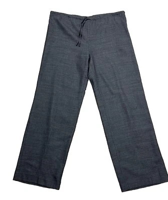 Pantalones Harold's Pierna Ancha Cintura Alta Vintage 10 Gris 100% Lana Cordón Hechos en EE. UU. Foto 1 de 4