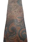 NH 1888 Nick Hilton 100% Silk  Handmade In Italy  Paisley  In Brown, Gold, Red,