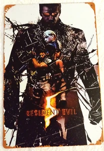 NEW Resident Evil 5 Video Game Metal Tin Sign Distressed 12"x8" - Picture 1 of 5