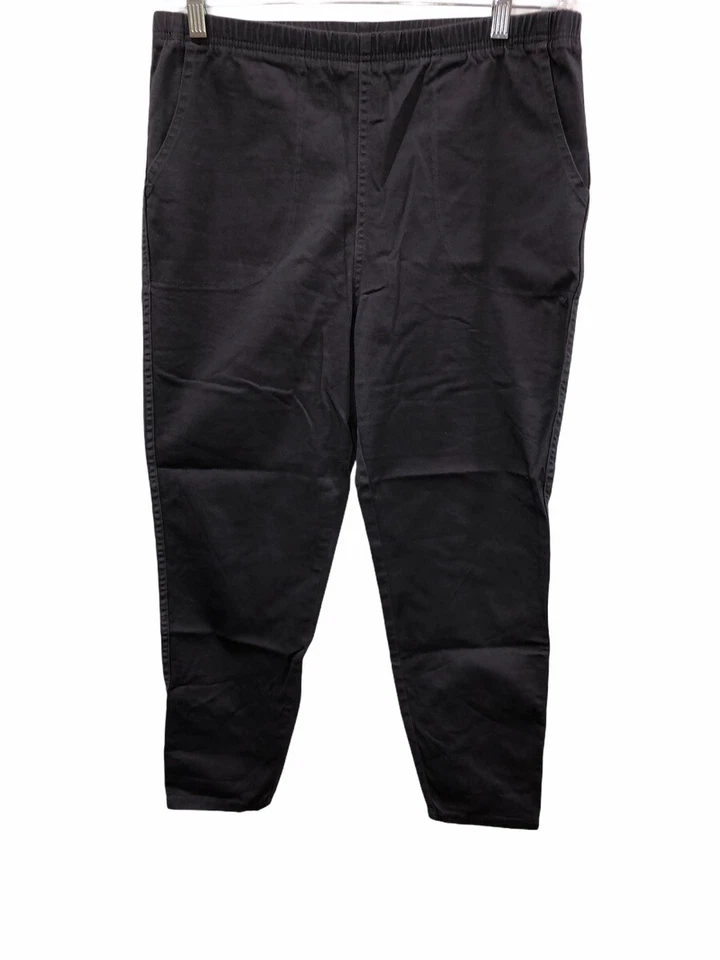 Denim & Co. Petite Color Pull-on Elastizado Denim Leggings Pantalón Gris Talla PM  Foto 1 de 2