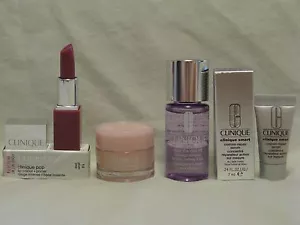 Clinique 'Fab Four' Set - Suero Inteligente, Lápiz Labial Ciruela Pop, Crema Hidratante - Imagen 1 de 5
