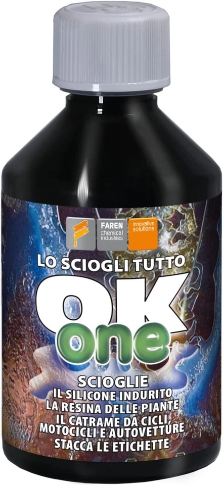 Faren - OK ONE - Sciogli Silicone Etichette Colla Mastice Resina - 250ml - Immagine 1 di 4