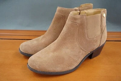 Vionic Finn Para Mujer 9 Marrón Gamuza Pull On Cremallera Informal Cómodo Botines Zapatos Foto 1 de 4