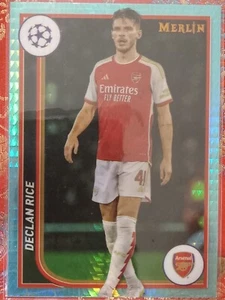 Declan Rice 2024 Merlin Soccer aqua PARALLEL #13 Arsenal FC - Picture 1 of 1