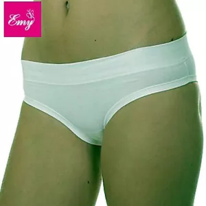 3 slip short donna Emy vita bassa in cotone e modal con elastici tubolari - 3679 - Imagen 1 de 2
