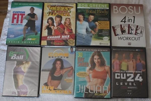 NEW 8 workout DVD lot Biggest Loser Bender Ball Jillian Michaels Advocare Subway - Imagen 1 de 11