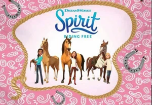 SPIRIT RIDING FREE Birthday Scene Setter mural BACKDROP 5'x3' Disney horse Set#2 - Picture 1 of 2