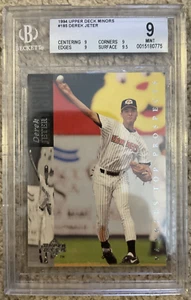 1994 Upper Deck Minor's #185 Derek Jeter New York Yankees Hall of Fame BGS 9 - Picture 1 of 2