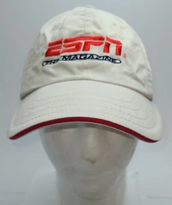 ESPN The Magazine Tan Khaki/Black Baseball Hat Cap Adjustable Strap-back - Picture 1 of 10