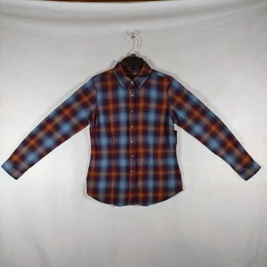 Noble Outfitters Shirt Plaid Fannel Womens Shirt Long Sleeve Size Medium - Picture 1 of 14