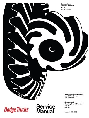 Dodge Truck 100-800 1969-1971 manual de taller Foto 1 de 4