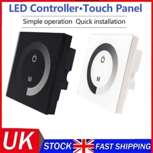 12V-24V Glass Touch Panel LED Light Dimmer Smart Controller Wall Mounted Switch - Picture 1 of 26